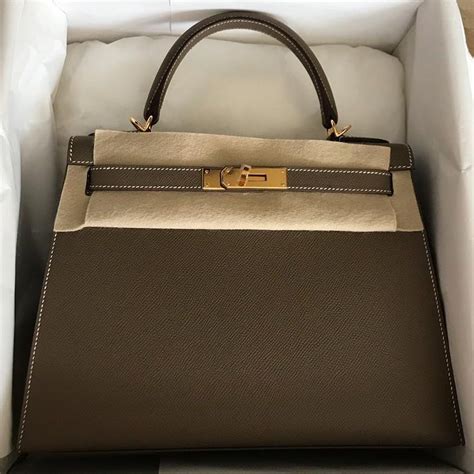 hermes kelly 28 bag sellier etoupe new gold|hermes kelly couture.